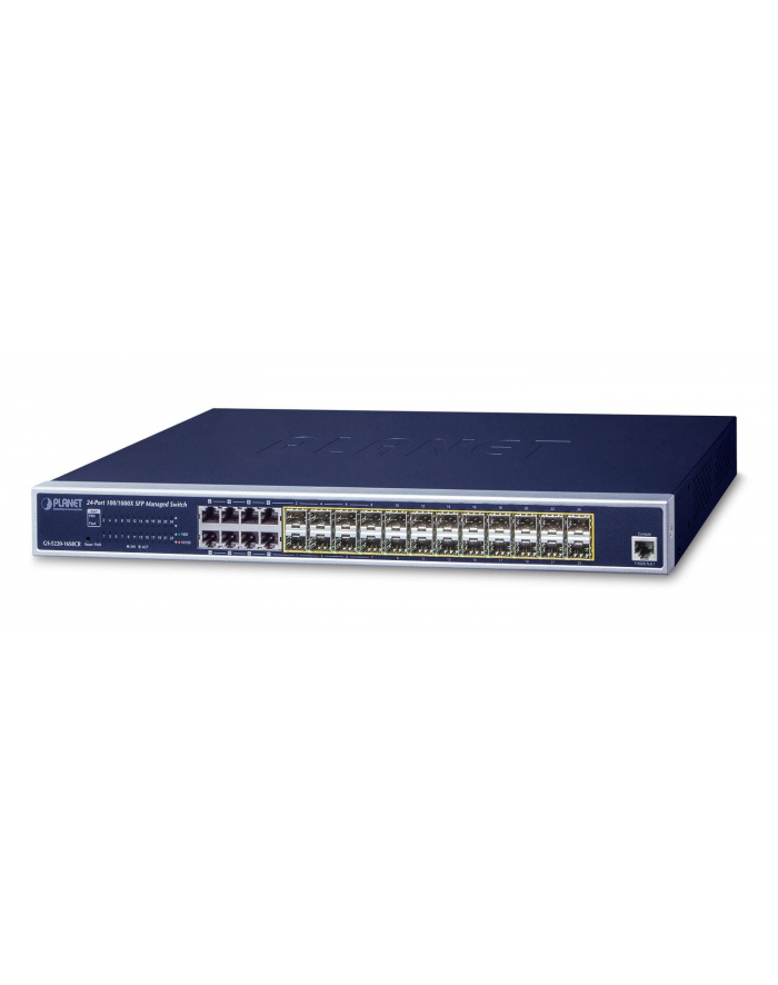 PLANET GS-5220-16S8CR Switch zarz. 24xSFP 1G 48VDC główny