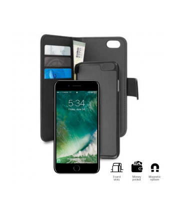 Wallet Detachable - Etui 2w1 iPhone 7 / iPhone 6s / iPhone 6 (czarny)