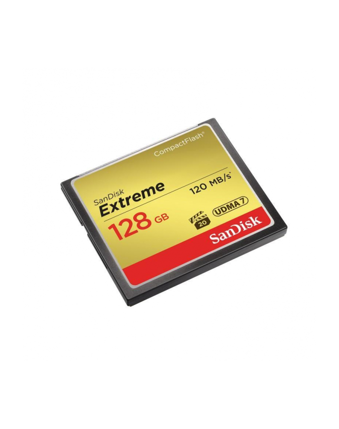 FOTO AKCESORIA SanDisk Extreme CF 128 GB 120 MB/s zapis 85 MB/s UDMA7 główny