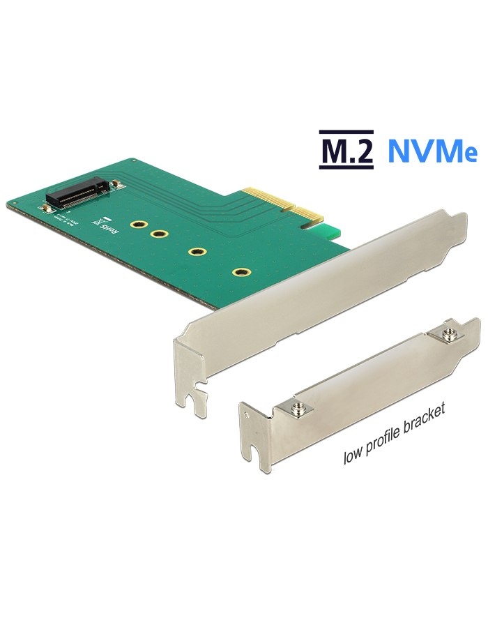 DeLOCK Adapter PCIe x4 - 1 x M.2 Key M NVMe Low Profile główny