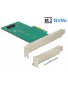DeLOCK Adapter PCIe x4 - 1 x M.2 Key M NVMe Low Profile - nr 28