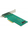 DeLOCK Adapter PCIe x4 - 1 x M.2 Key M NVMe Low Profile - nr 40