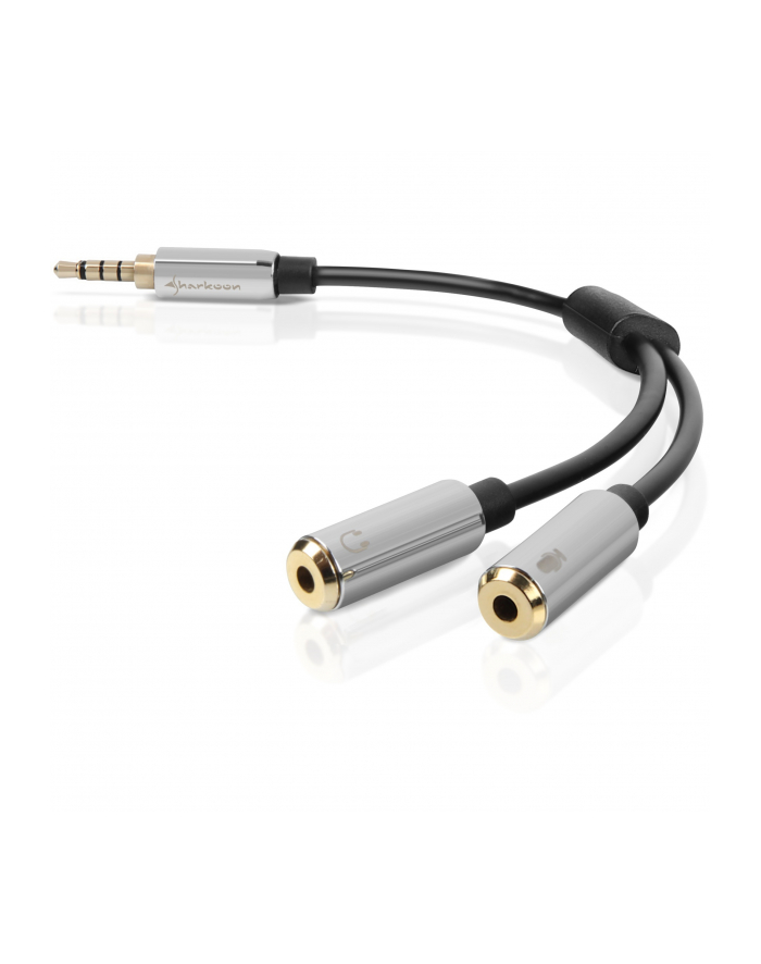 Sharkoon PMP35 Cable - adapter słuchawek z mikrofonem do smartfonów główny