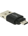 Delock Czytnik kart Micro USB OTG + męskie złącze USB 2.0 A - nr 10
