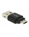 Delock Czytnik kart Micro USB OTG + męskie złącze USB 2.0 A - nr 2