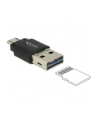 Delock Czytnik kart Micro USB OTG + męskie złącze USB 2.0 A - nr 7