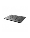 Lanberg półka do szaf 19'' 1000mm (1U, 465x715mm, udźwig do 15kg) czarna - nr 3
