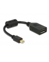 Delock Adapter mini Displayport 1.2 (M) > Displayport (F) 4K czarny - nr 57