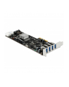 Delock Karta PCI Express x4 > 4 x zewnętrzne USB 3.0 Quad Channel - nr 43