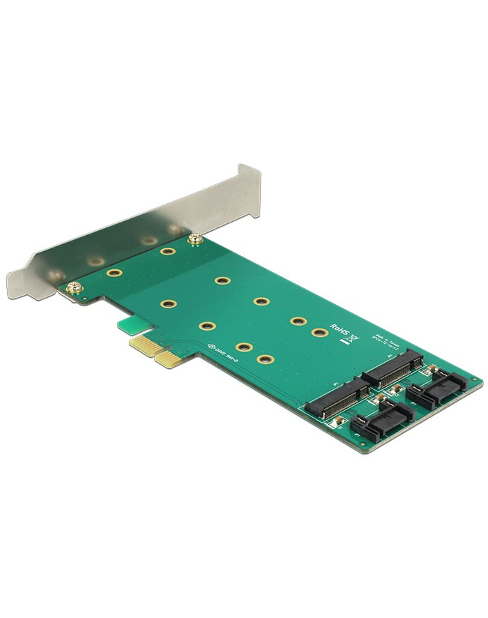 DeLOCK PCIe x1 > 2x M.2 + Low profile adapter główny