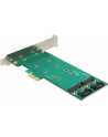 DeLOCK PCIe x1 > 2x M.2 + Low profile adapter - nr 6