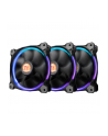 Thermaltake Wentylator Riing 12 LED RGB 256 color 3 Pack (3x120mm, LNC, 1500 RPM) Retail/BOX - nr 58
