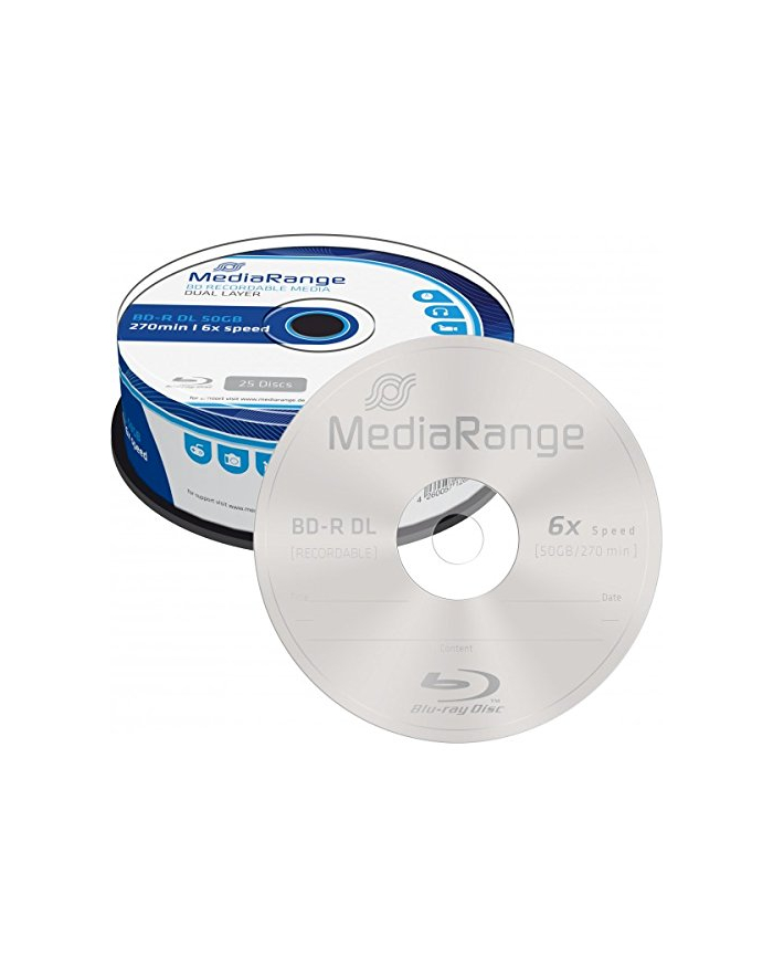 MediaRange BD-R DL 50 GB, Blu-ray - Rolka 25szt główny