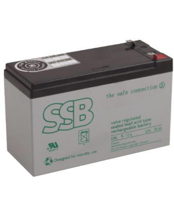 SSB akumulator 12V/9,0Ah T2 - faston 6,3 mm