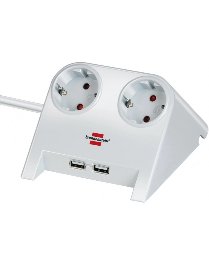 Brennenstuhl Desktop-Power USB-Charger 2x Power 2x USB - white główny