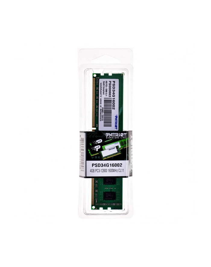 Patriot DDR3 4 GB 1600-CL11 - Single główny