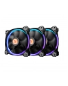 Thermaltake Wentylator Riing 12 LED RGB 256 color 3 Pack (3x120mm, LNC, 1500 RPM) Retail/BOX - nr 49