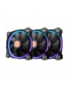 Thermaltake Wentylator Riing 12 LED RGB 256 color 3 Pack (3x120mm, LNC, 1500 RPM) Retail/BOX - nr 73