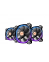 Thermaltake Wentylator Riing 12 LED RGB 256 color 3 Pack (3x120mm, LNC, 1500 RPM) Retail/BOX - nr 7