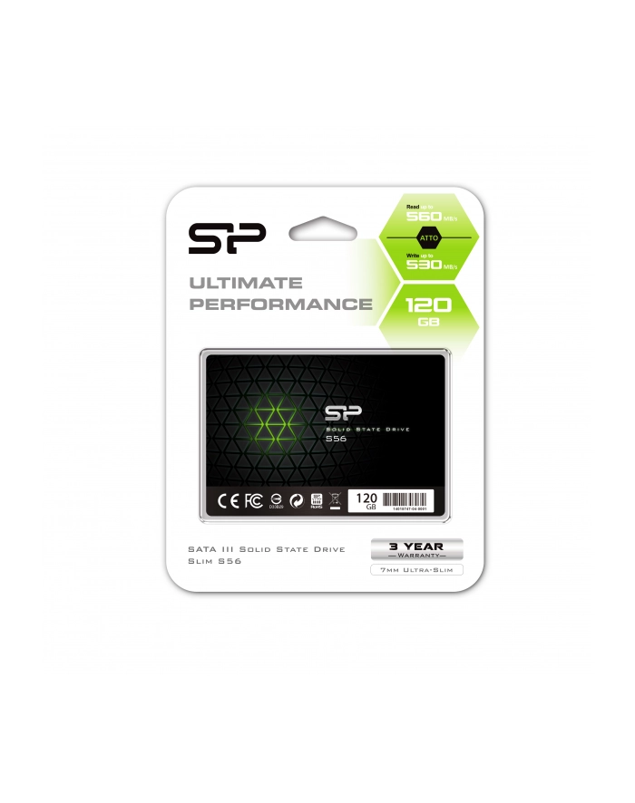 Silicon Power SSD SLIM S56 120GB 2,5 SATA3 560/530MB/s 7mm główny