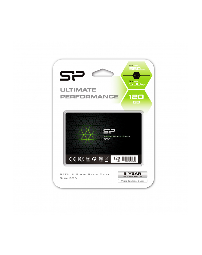 Silicon Power SSD SLIM S56 120GB 2,5 SATA3 560/530MB/s 7mm główny
