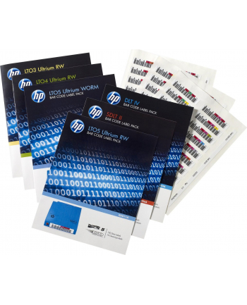 Hewlett Packard Enterprise LTO4 Ultrium RW Bar Code Label Pack Q2009A