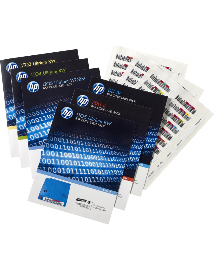 Hewlett Packard Enterprise LTO4 Ultrium RW Bar Code Label Pack Q2009A główny