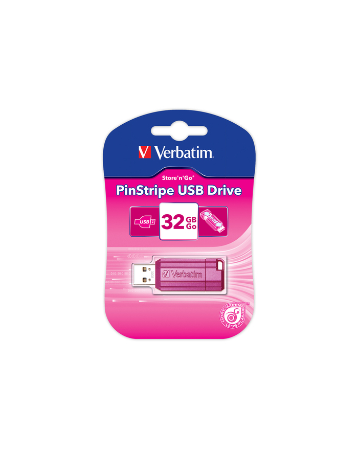 Verbatim Pendrive 32GB PinStripe USB 2.0 różowy główny