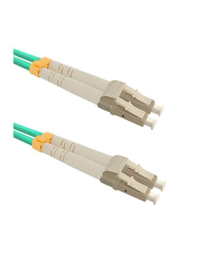 Qoltec Patchcord światłowodowy LC/UPC-LC/UPC | MM | 50/125 | OM3 | 15m główny