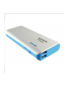 Adata PowerBank PT100 10000mAh 3.1A Biały/Niebieski - nr 8