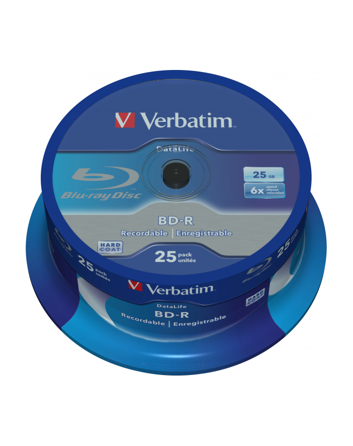 BD-R Verbatim Datalife 25GB 6x 25szt. cake główny