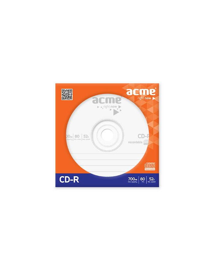 CD-R ACME 700MB 52x 10szt. paper sleeves główny