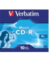 CD-R Verbatim Audio 700MB 16x 10szt. case - nr 18