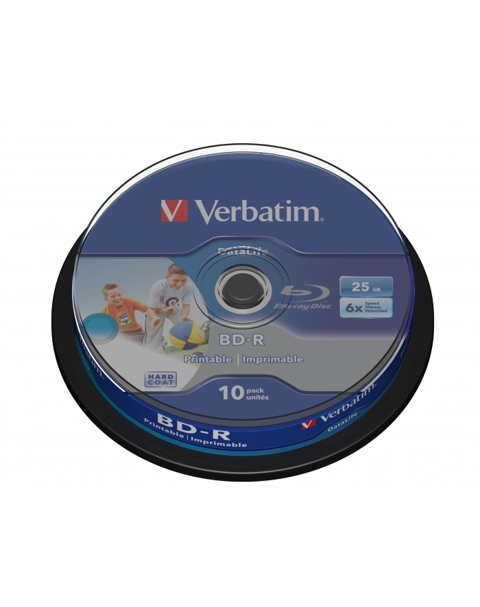 BD-R Verbatim Printable Datalife 25GB 6x 10szt. cake główny