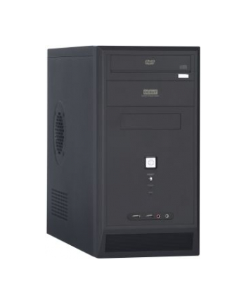 Obudowa komputerowa DEBUT Mini Tower Micro ATX 400W, 2x USB, 2x Audio (czarna)