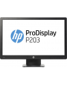 HP P203 20'' LED wide (1600x900, 5ms, 1000:1, 5000000:1 dynamic, 250 nits VGA, DP) - nr 10