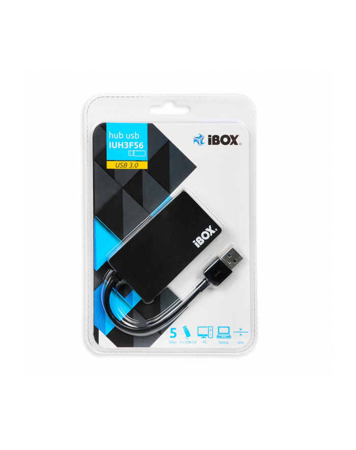 Koncentrator USB I-Box IUH3F56 4-PORTY  SLIM główny