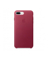Apple iPhone 7 Plus Leather Case - Berry - nr 1