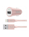 Universal Car Charger+ Lightning Cable Pink - nr 1