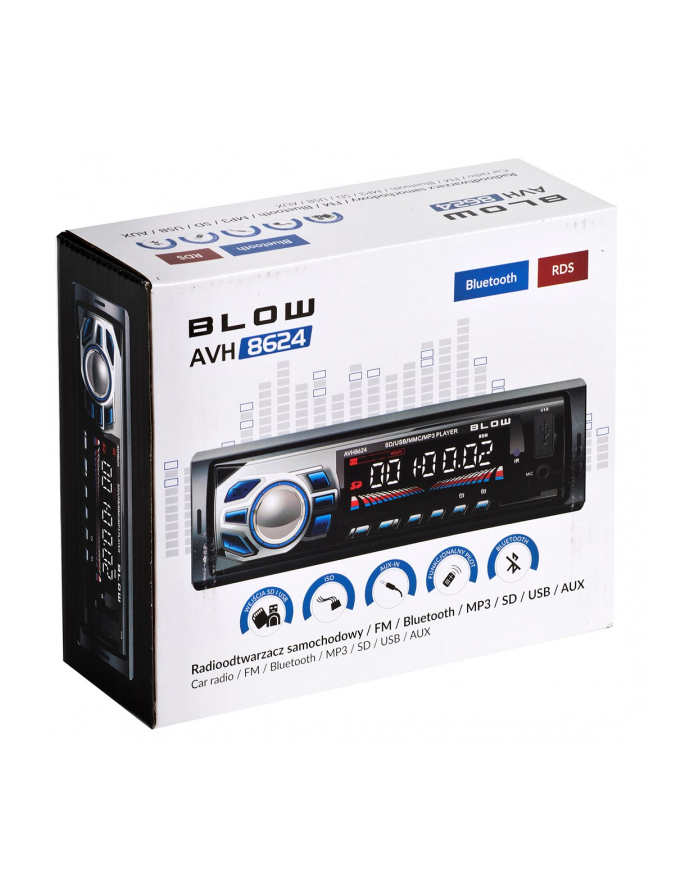 RADIO AVH-8624 MP3/USB/SD/MMC/BT główny