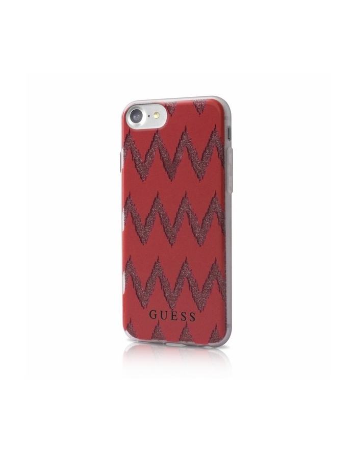 Etui GUHCP7CGRE hardcase iPhone 7 czerwony Ethnic Chic Chevron  3D główny