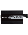 Corsair Zasilacz TX750M, 750W, 80 Plus® Gold, Semi-Modular, 120mm - nr 22