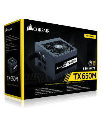 Corsair Zasilacz TX650M, 650W, 80 Plus® Gold, Semi-Modular, 120mm