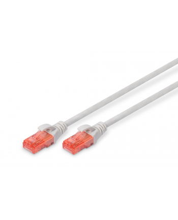Digitus Patch cord nieekranowany U/UTP Kat.6 AWG 26/7 miedź LSOH szary 10,0m