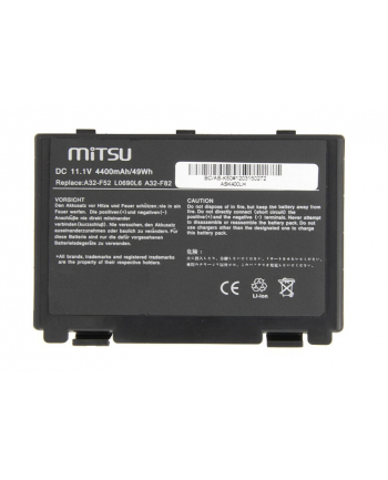 Mitsu Bateria do Asus F82, K40, K50, K60, K70