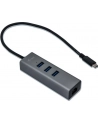 i-tec USB-C Metal 3-portowy HUB z adapterem Gigabit Ethernet - nr 20