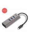 i-tec USB-C Metal 3-portowy HUB z adapterem Gigabit Ethernet - nr 58