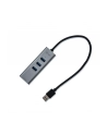 i-tec USB 3.0 Metal 3 port HUB Gigabit Ethernet 1x USB 3.0 do RJ-45 3x USB 3.0 - nr 5