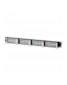 TechlyPro Patch panel 19'' 1U UTP 24 porty RJ45 Cat5e T568A/B czarny - nr 15