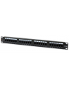 TechlyPro Patch panel 19'' 1U UTP 24 porty RJ45 Cat5e T568A/B czarny - nr 1